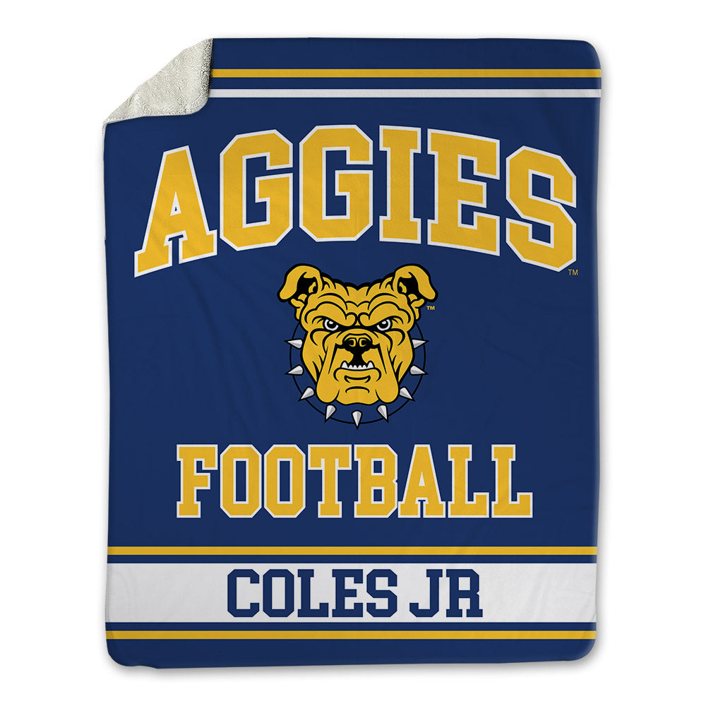 North Carolina A&T - NCAA Football : Daniel Coles Jr - Blanket-0