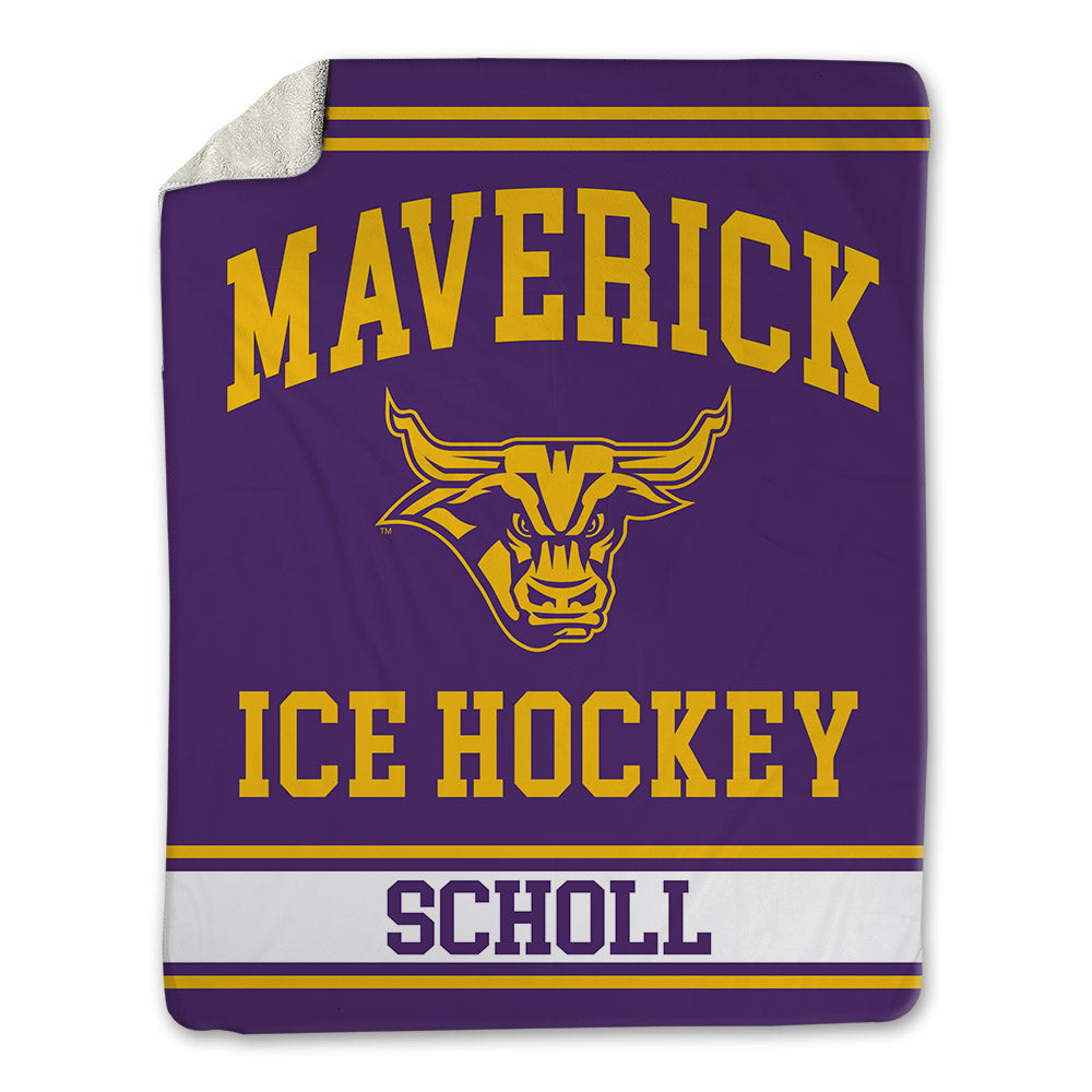 Minn. St. - NCAA Men's Ice Hockey : Sawyer Scholl - Blanket-0