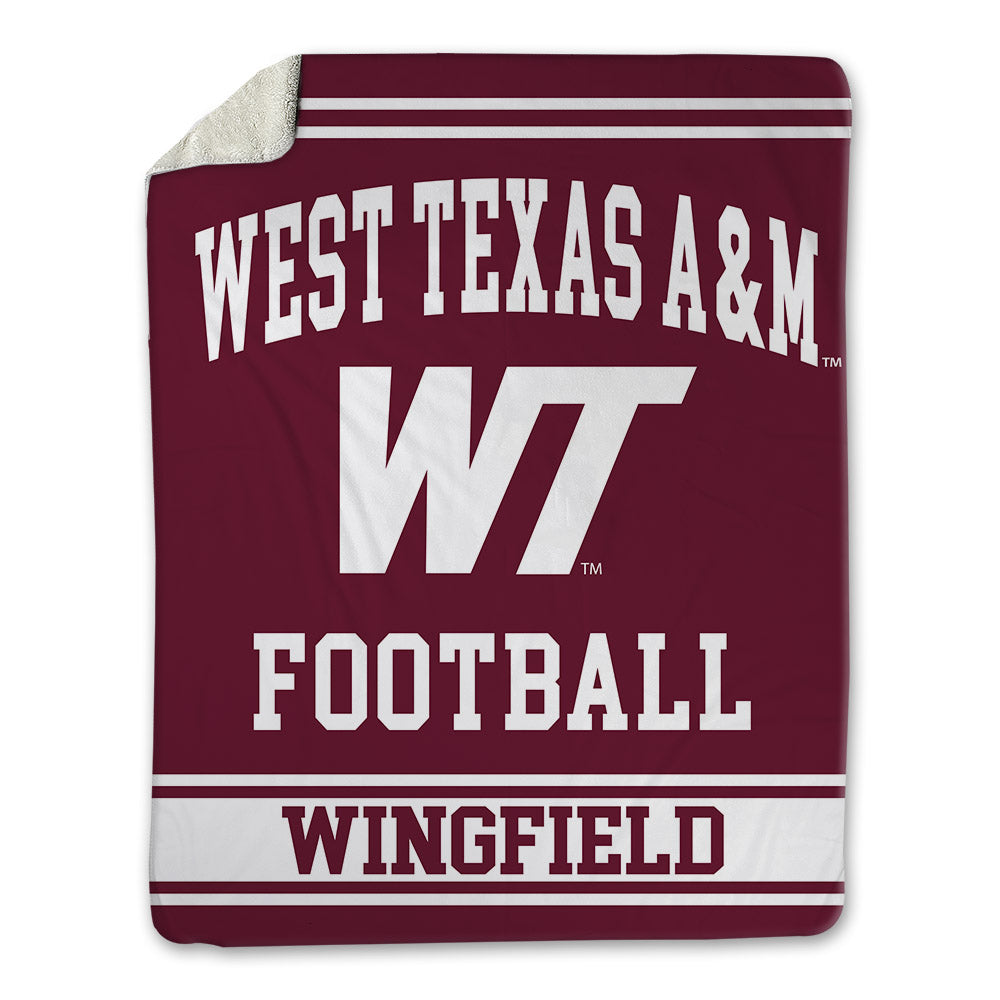 WTAMU - NCAA Football : Devin Wingfield - Blanket-0