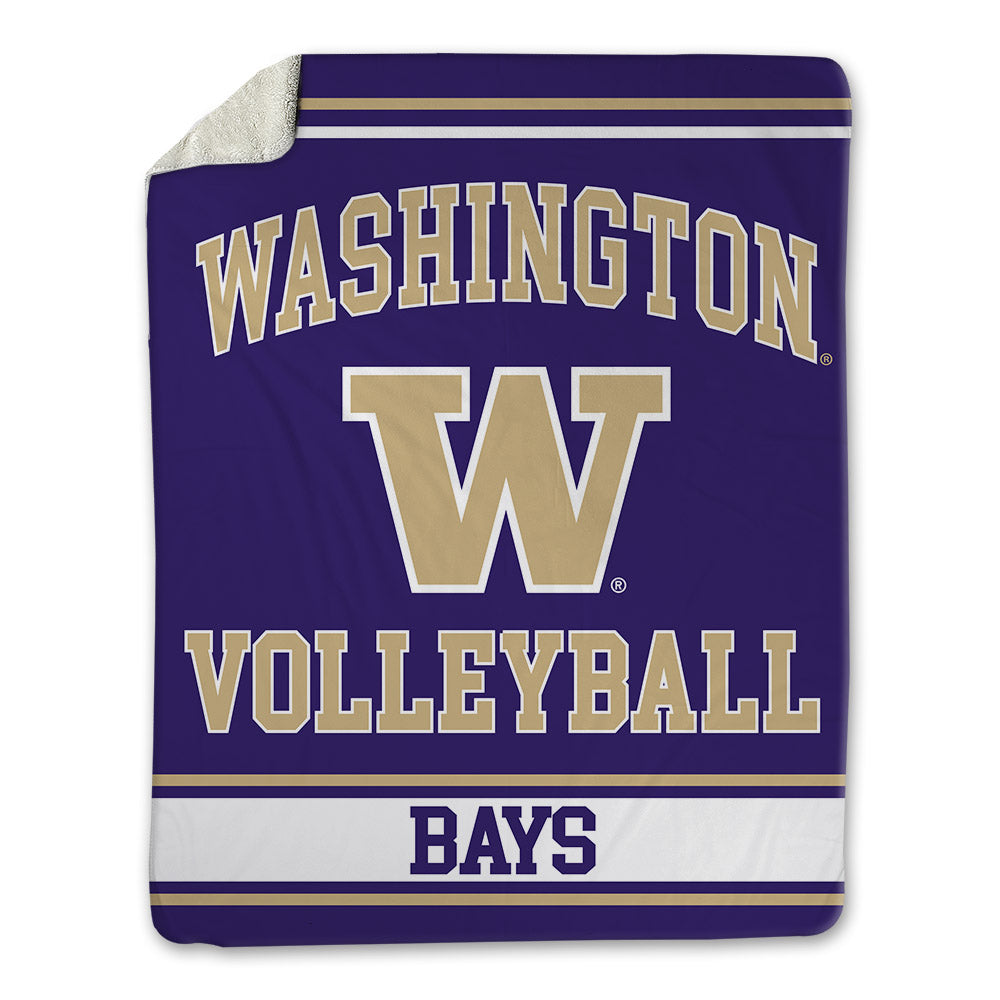 Washington - NCAA Women's Volleyball : Lauren Bays - Blanket-0
