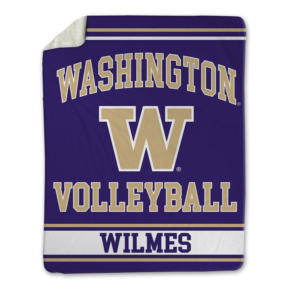Washington - NCAA Women's Volleyball : Audra Wilmes - Blanket-0