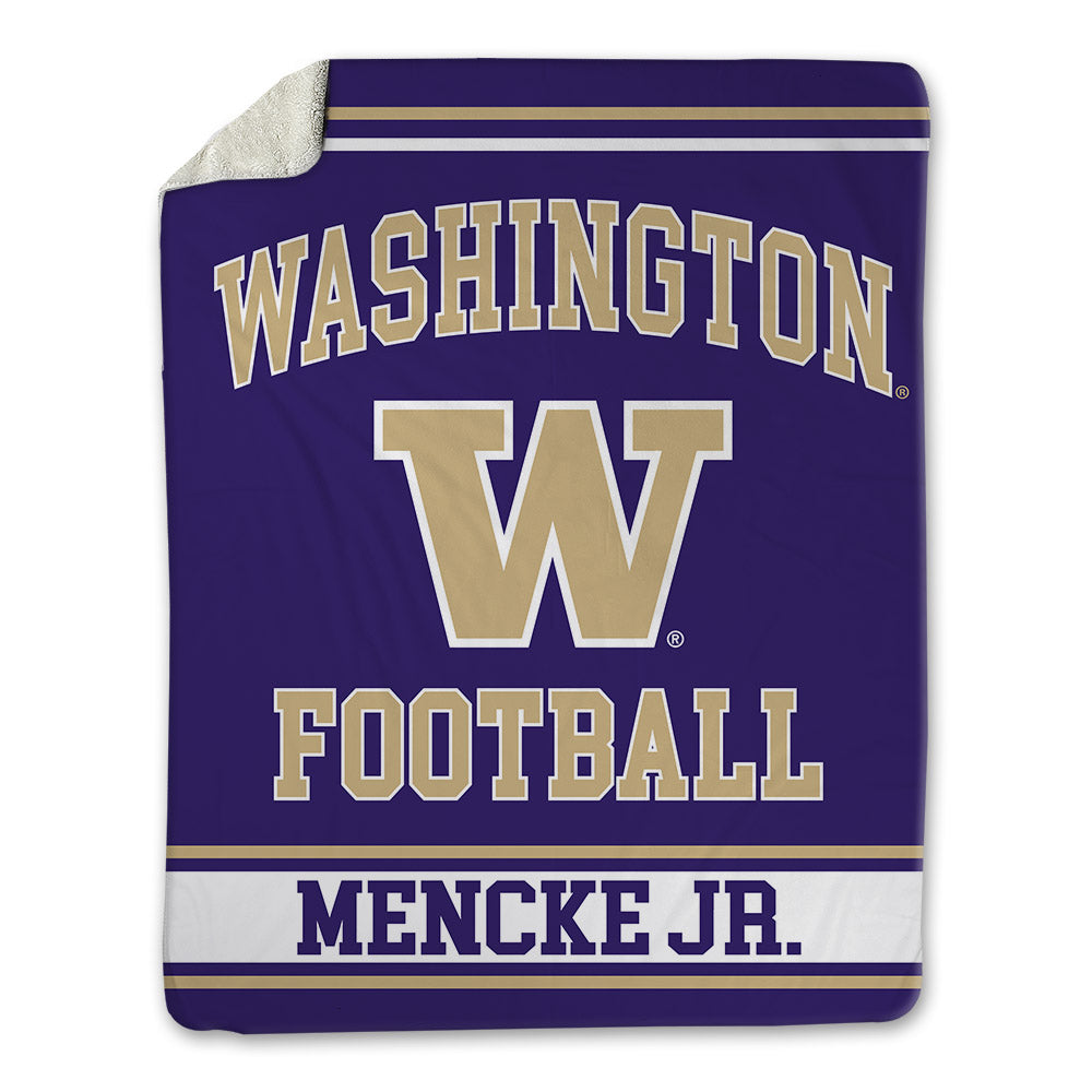 Washington - NCAA Football : Paul Mencke Jr. - Blanket-0