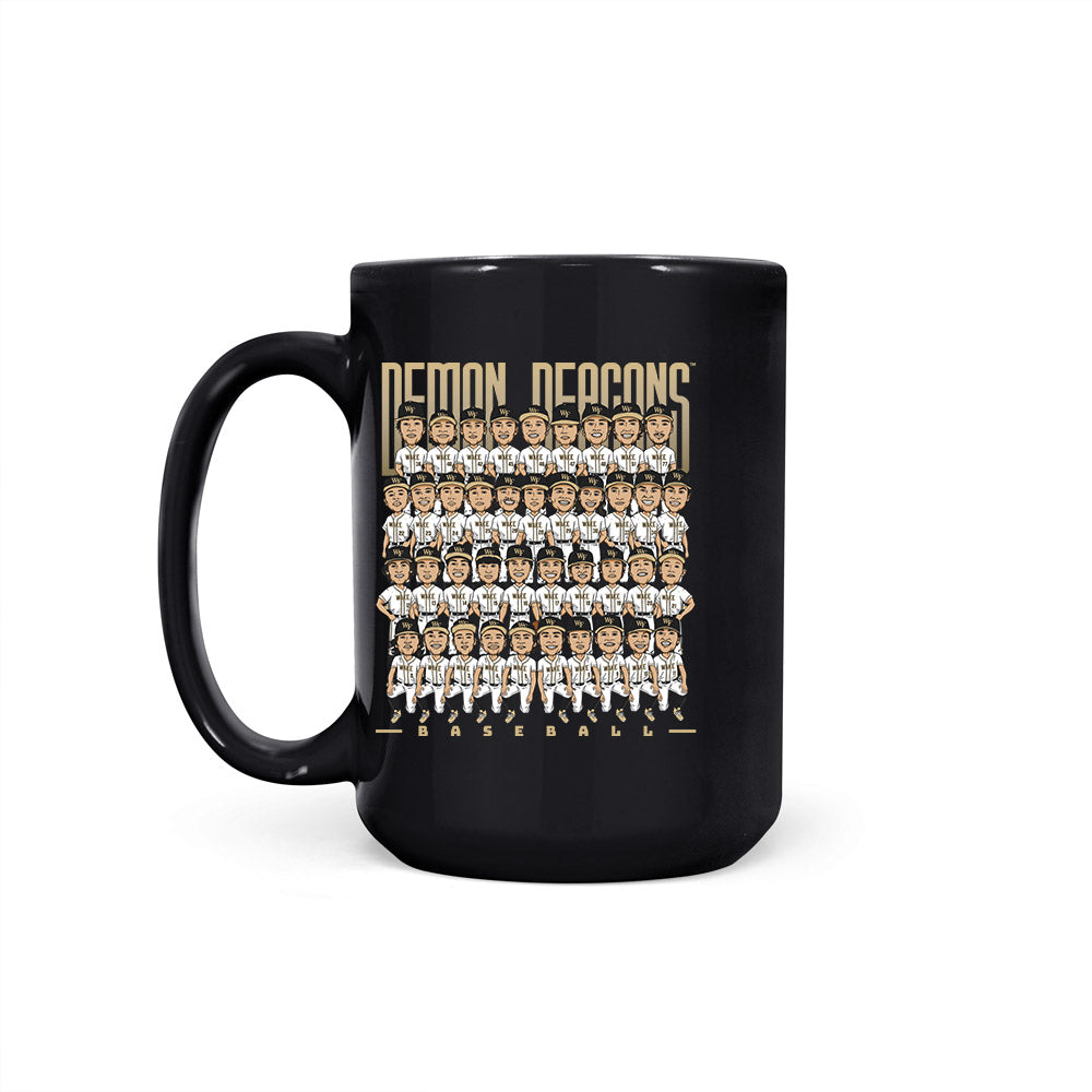 Wake Forest - NCAA Baseball : - Team Caricature Coffee Mug-1