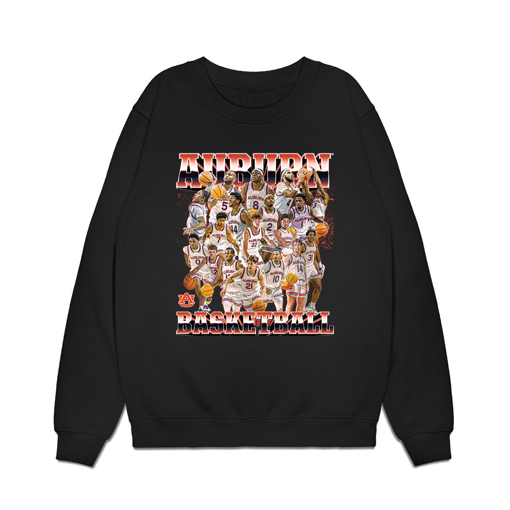 Auburn - NCAA Men's Basketball : - Team Collage Premium Crewneck Sweatshirt-0