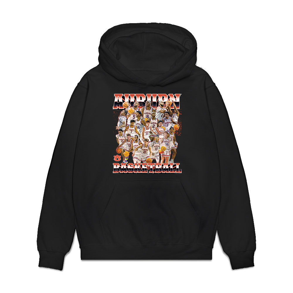 Auburn - NCAA Men's Basketball : - Team Collage Premium Hooded Sweatshirt-0