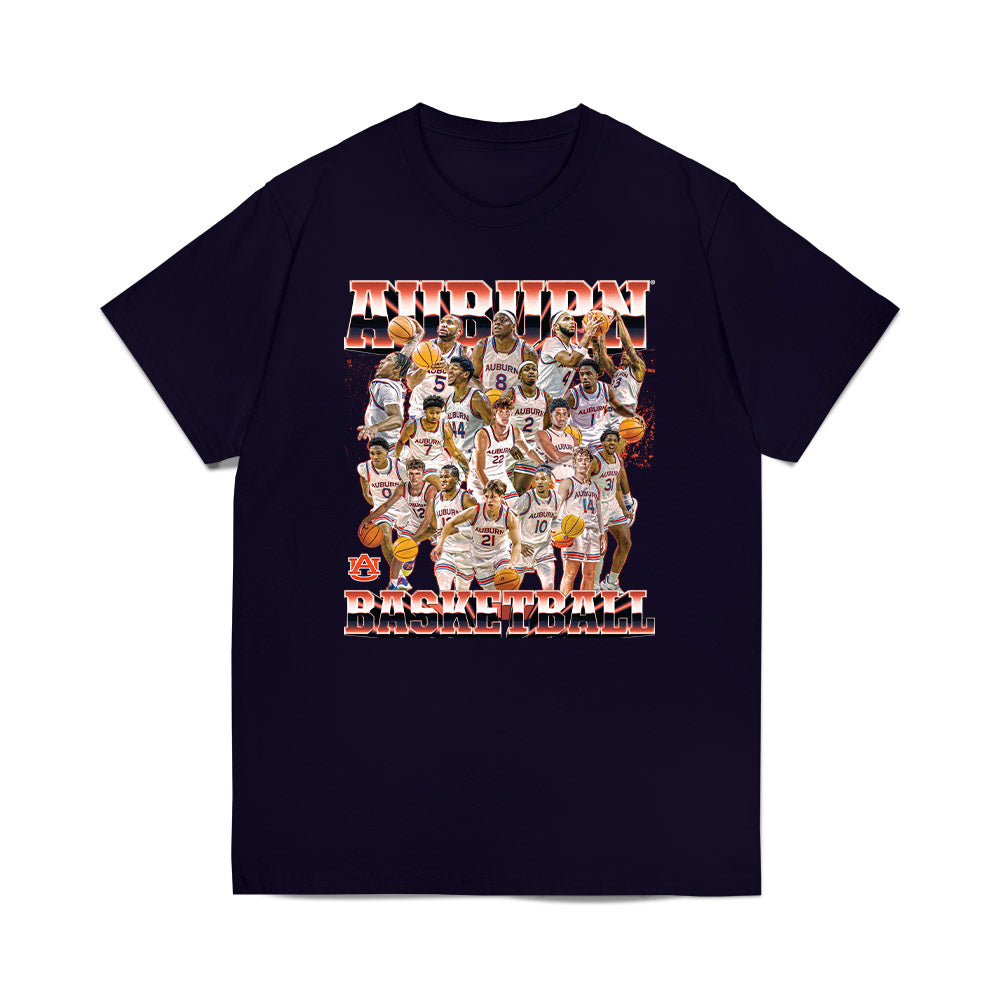 Auburn - NCAA Men's Basketball : Team Collage Premium T-Shirt-0