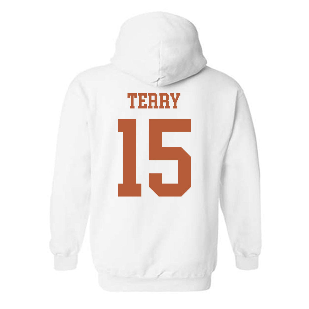 Texas - NCAA Football : Justus Terry - Classic Shersey Hooded Sweatshirt-1