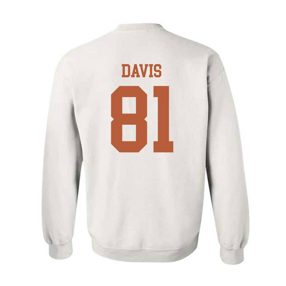 Texas - NCAA Football : Juan Davis - Classic Shersey Crewneck Sweatshirt-1