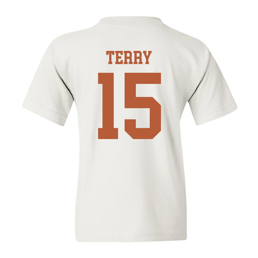 Texas - NCAA Football : Justus Terry - Classic Shersey Youth T-Shirt-1