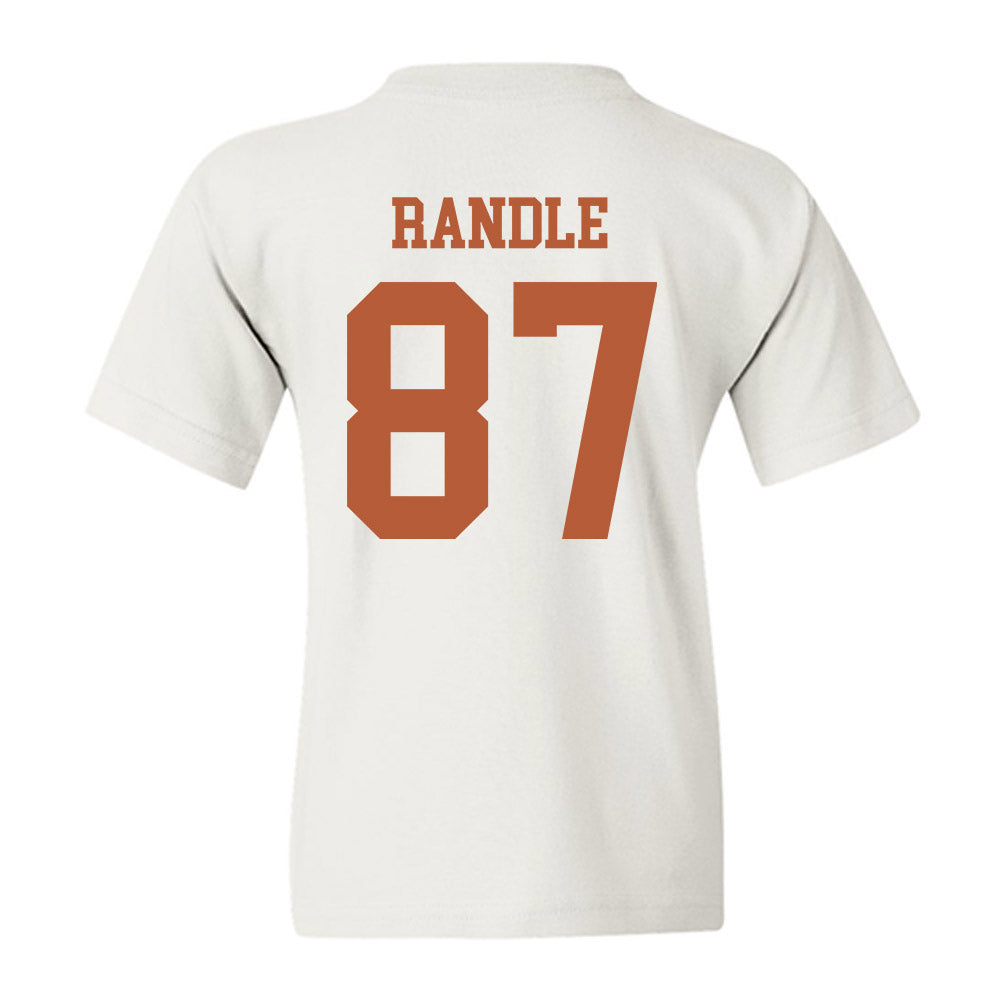 Texas - NCAA Football : Will Randle - Classic Shersey Youth T-Shirt-1
