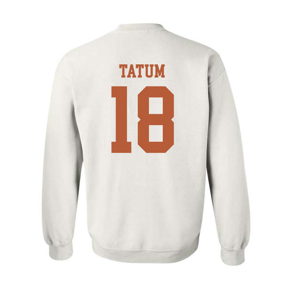 Texas - NCAA Football : Joe Tatum - Classic Shersey Crewneck Sweatshirt-1