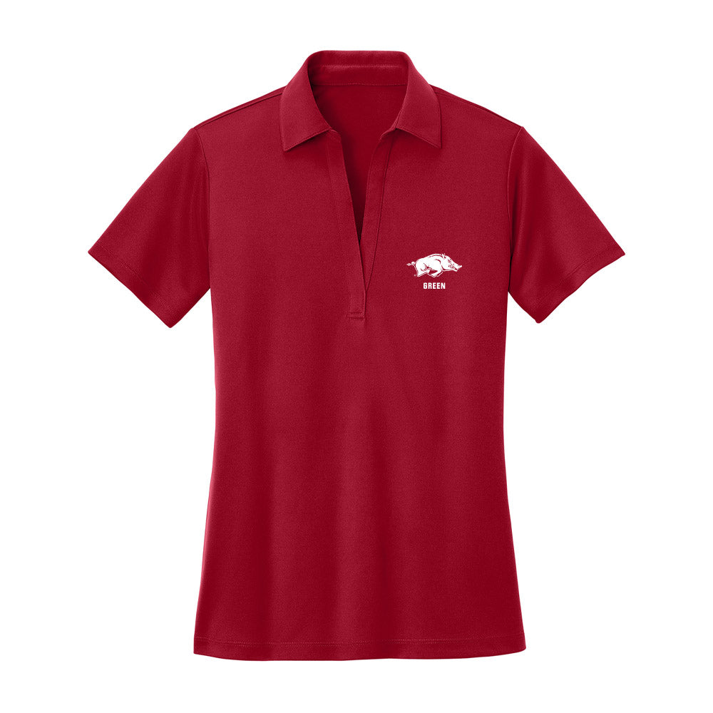 Arkansas - NCAA Football : AJ Green - Women's Activewear Polo Shirt-0