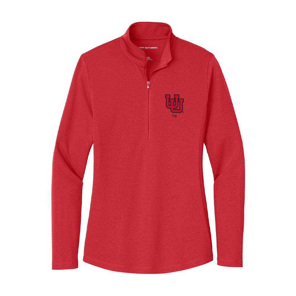 Utah - NCAA Football : Otto Tia - Women's Lightweight Quarter Zip Jacket-0