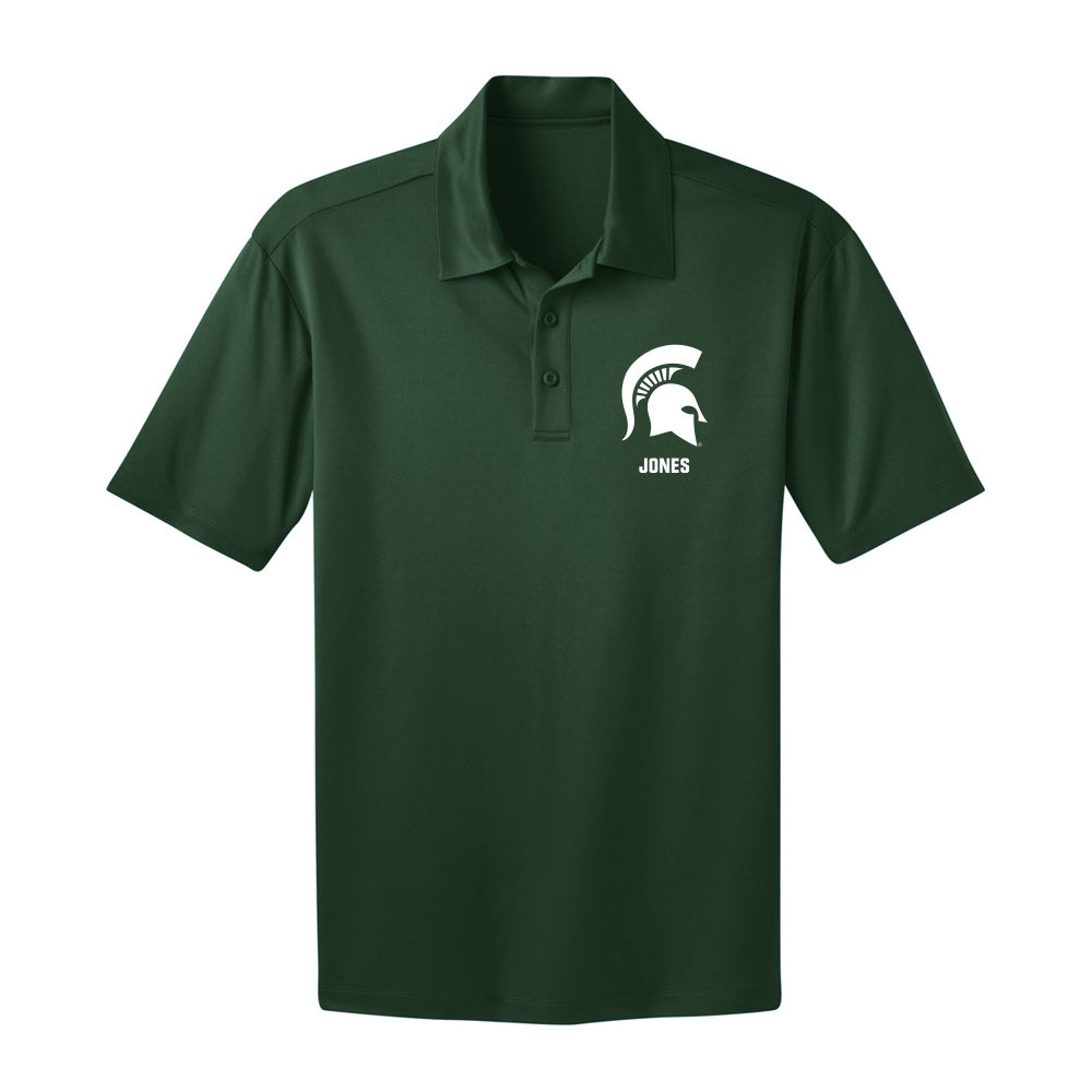 Michigan State - NCAA Women's Basketball : Rashunda Jones - Activewear Polo Shirt-0