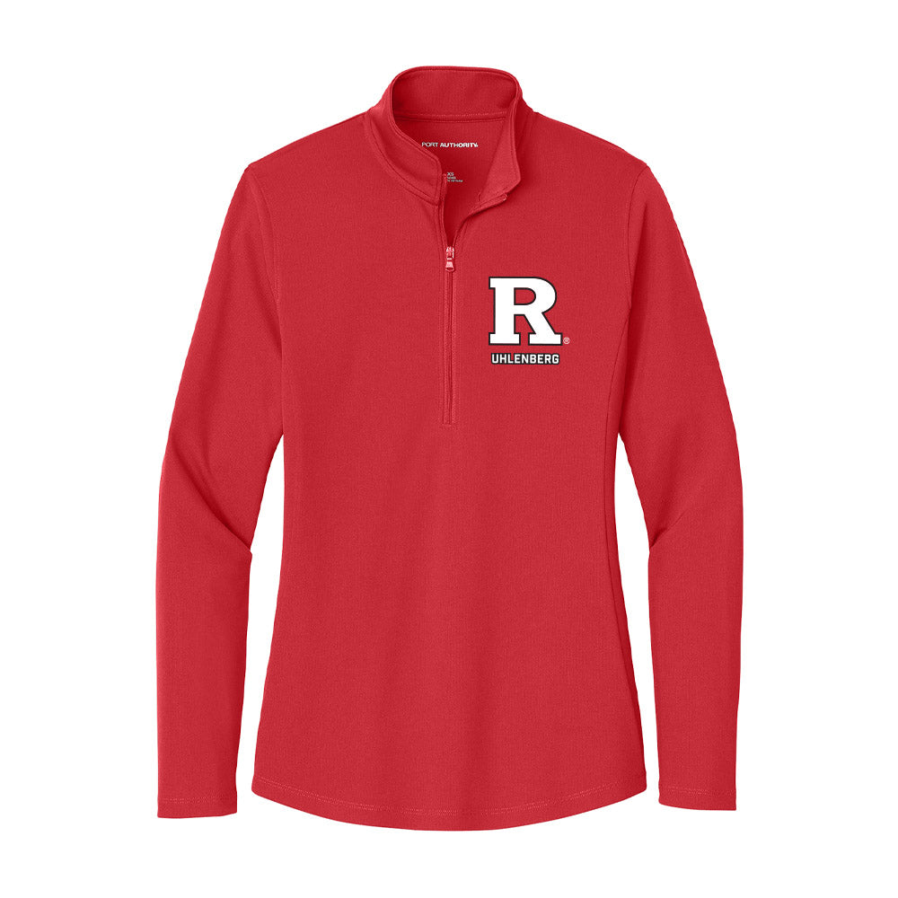 Rutgers - NCAA Women's Gymnastics : Donna Uhlenberg - Women's Lightweight Quarter Zip Jacket-0