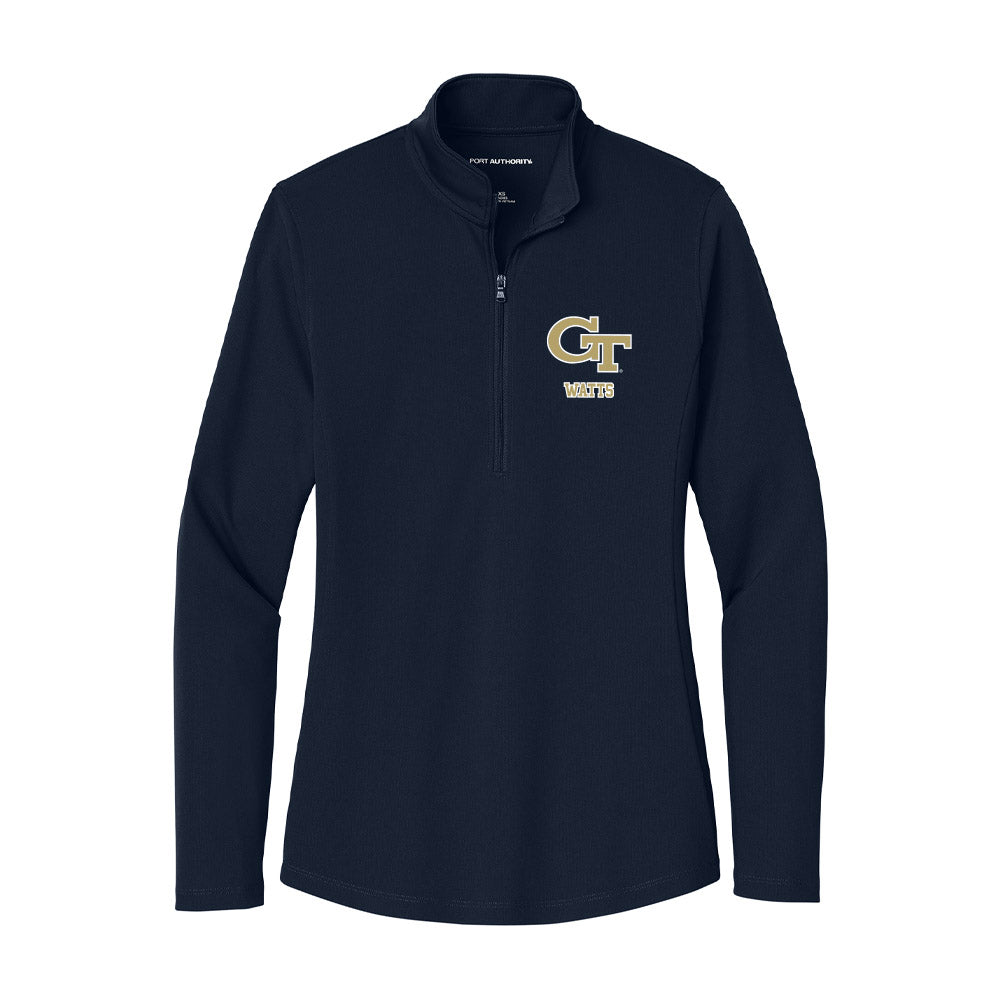 Georgia Tech - NCAA Softball : Sydnie Watts - Women's Lightweight Quarter Zip Jacket-0