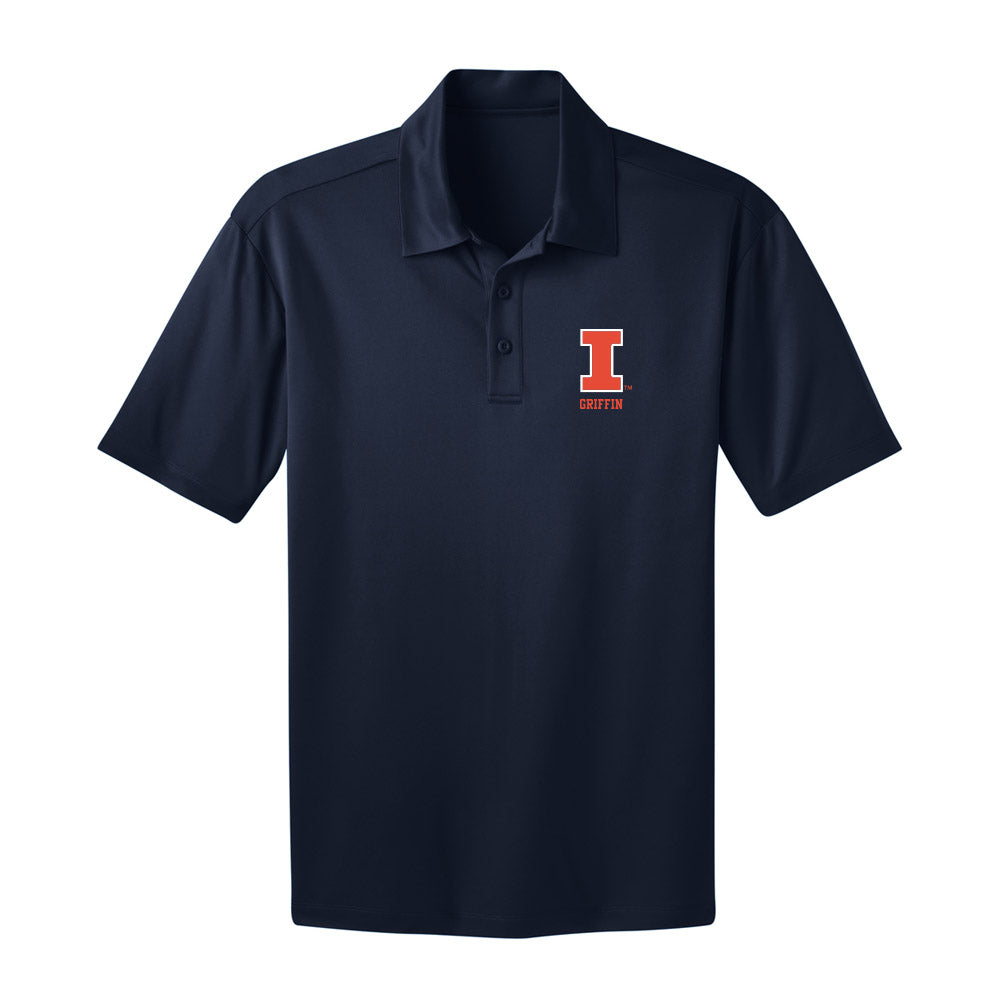 Illinois - NCAA Football : TJ Griffin - Activewear Polo Shirt-0