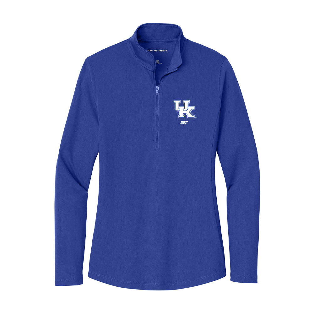 Kentucky - NCAA Women's Swimming & Diving : Katy Jost - Women's Lightweight Quarter Zip Jacket-0