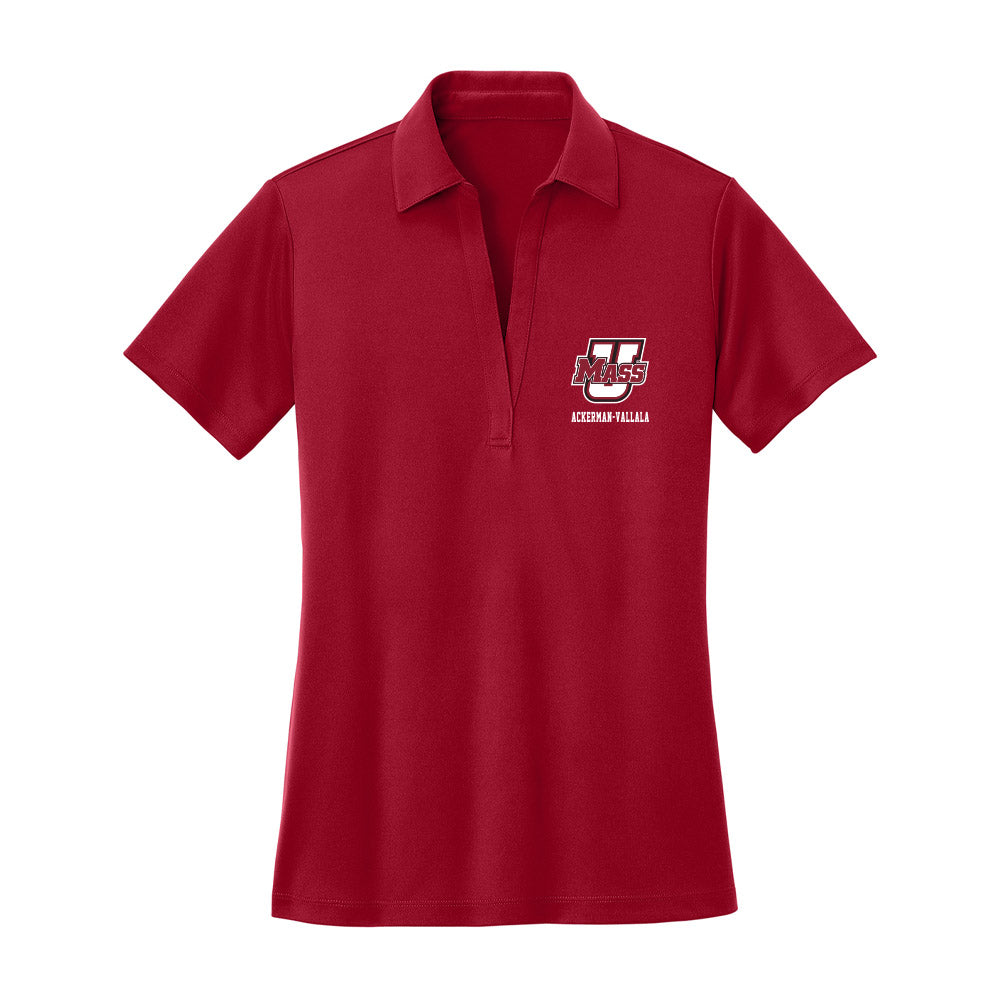 UMass - NCAA Women's Swimming & Diving : Diya Ackerman-Vallala - Women's Activewear Polo Shirt-0