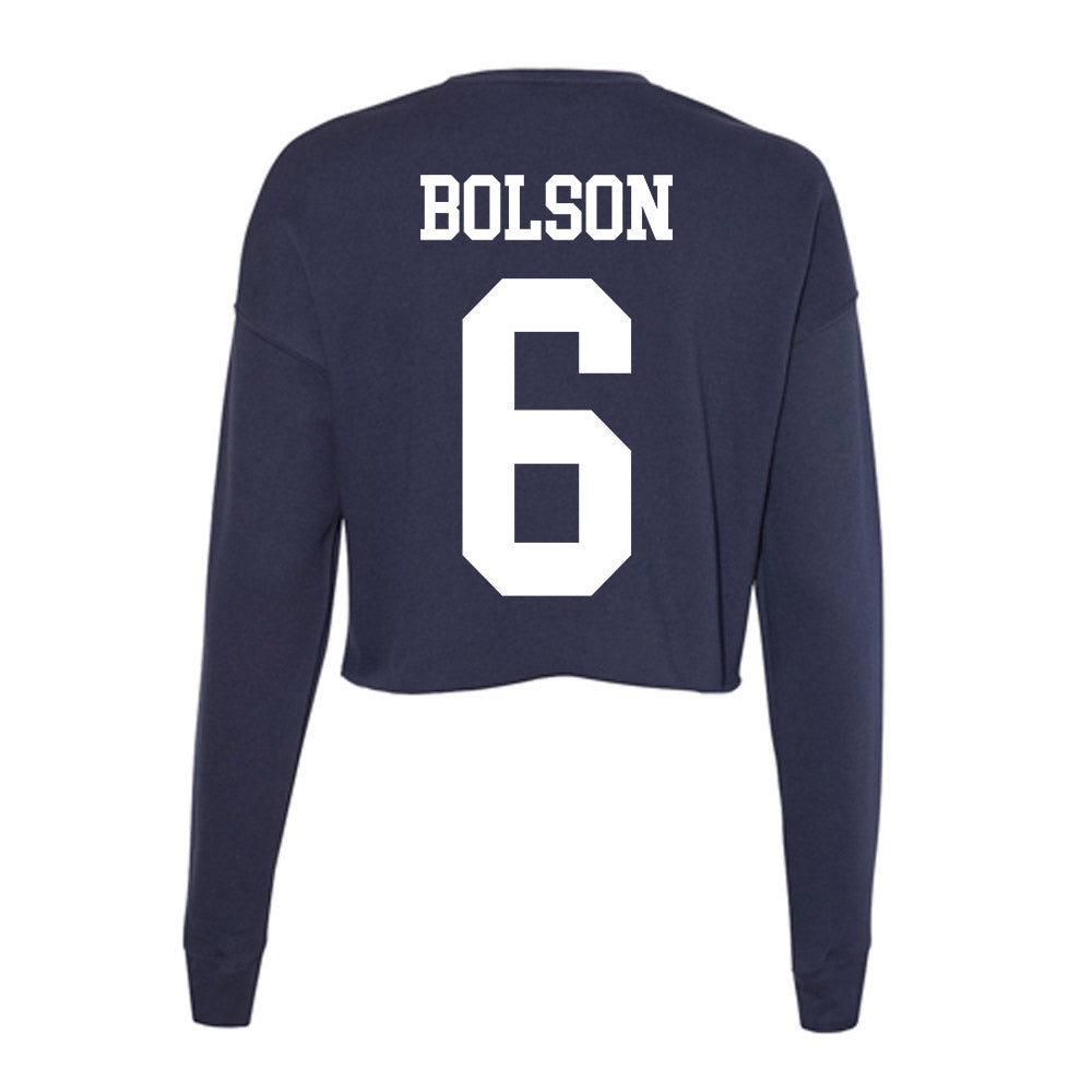 Kent State - NCAA Baseball : Marek Bolson - Women's Cropped Crew Fleece-1