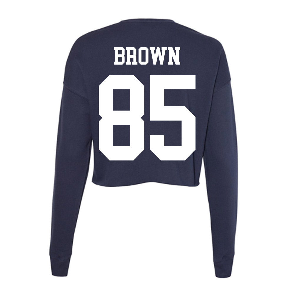 Kent State - NCAA Football : Sebastian Brown - Women's Cropped Crew Fleece-1