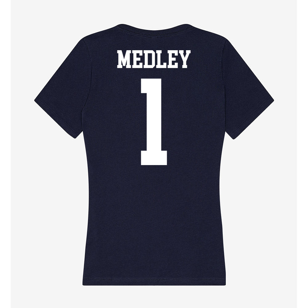 Kent State - NCAA Men's Basketball : Cian Medley - Women's V-Neck T-Shirt-1