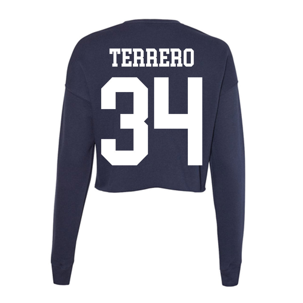 Kent State - NCAA Football : Rafael Terrero - Women's Cropped Crew Fleece-1