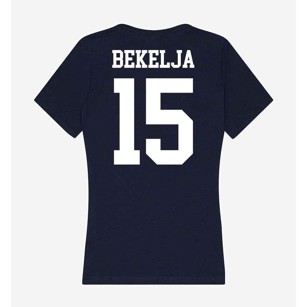 Kent State - NCAA Men's Basketball : Mike Bekelja - Women's V-Neck T-Shirt-1