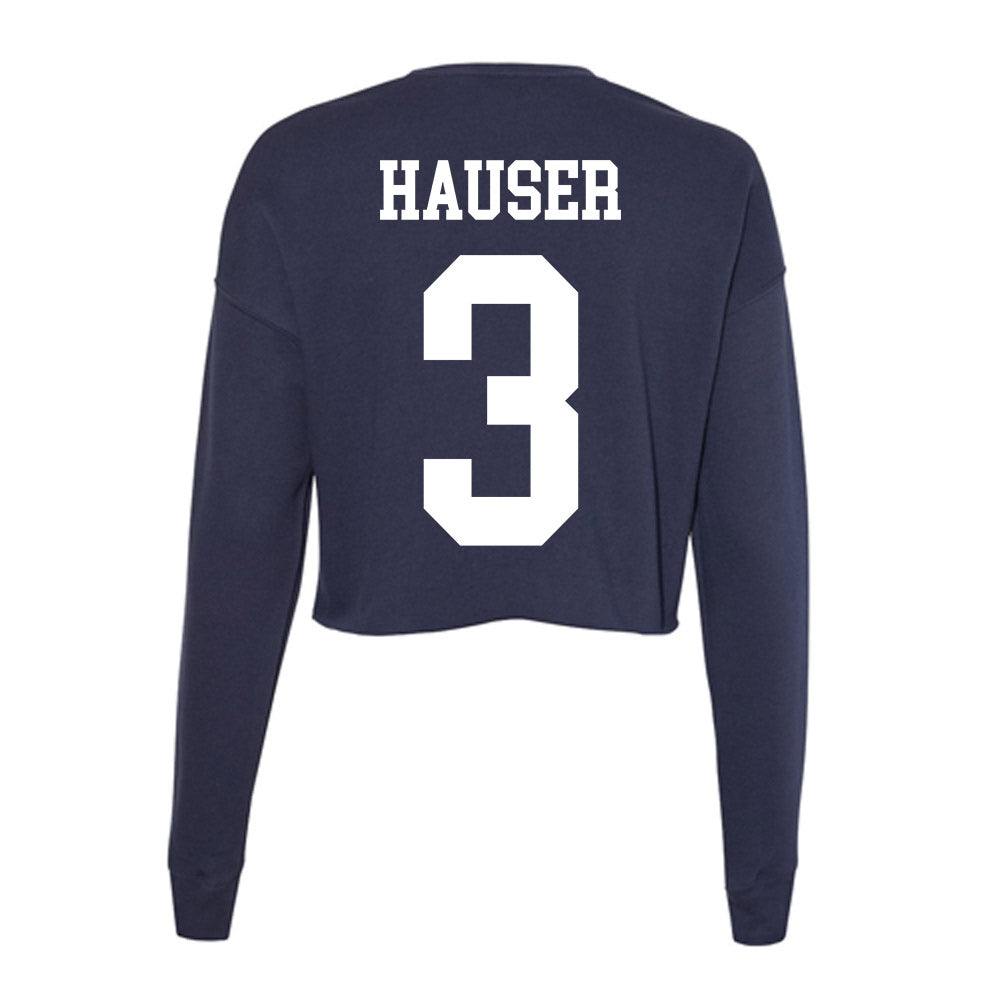 Kent State - NCAA Women's Basketball : Corynne Hauser - Women's Cropped Crew Fleece-1