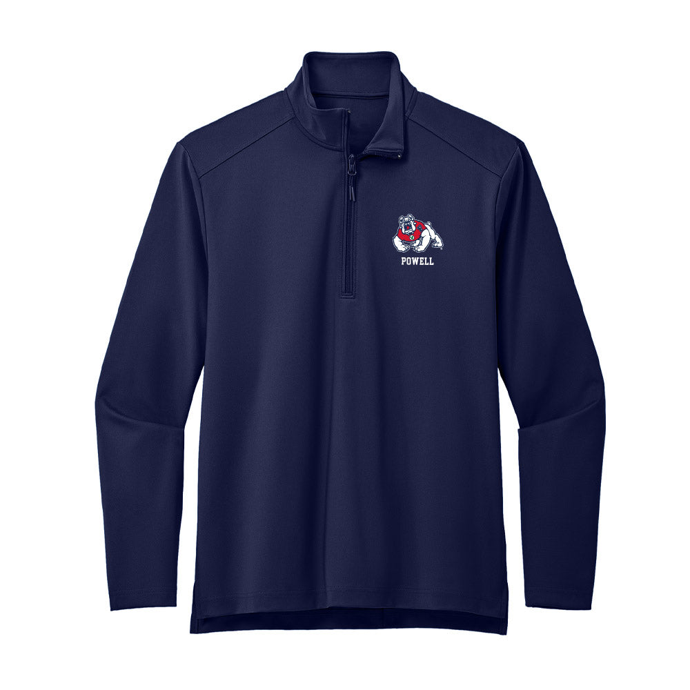 Fresno State - NCAA Women's Basketball : Danae Powell - Premium Quarter Zip Jacket-0
