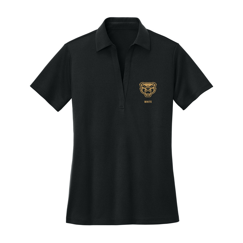 Oakland - NCAA Men's Basketball : Brett White - Women's Activewear Polo Shirt-0