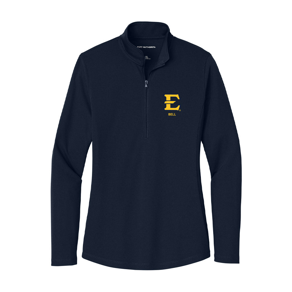East Tennessee State - NCAA Men's Track & Field : Brent Bell - Women's Lightweight Quarter Zip Jacket-0