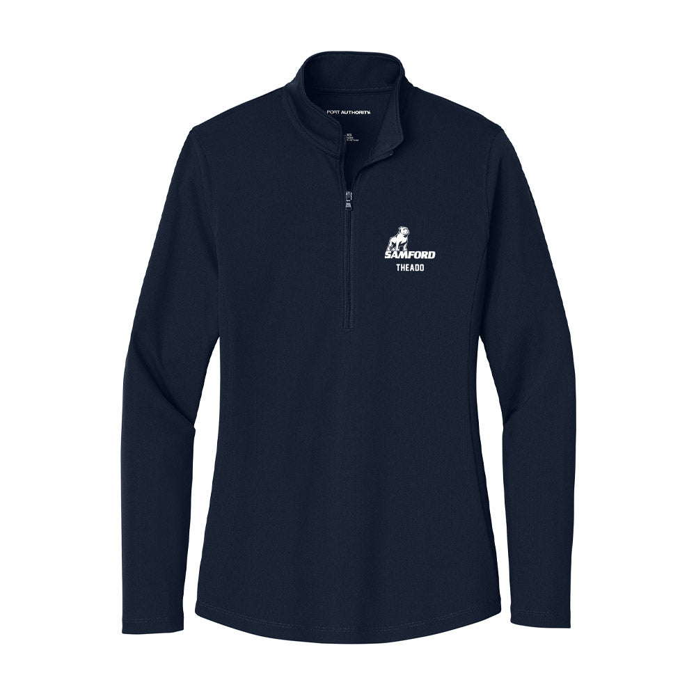 Samford - NCAA Football : David Theado - Women's Lightweight Quarter Zip Jacket-0
