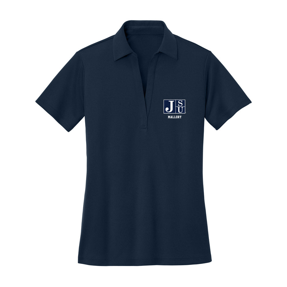 Jackson State - NCAA Women's Track & Field : Malayna Mallory - Women's Activewear Polo Shirt-0