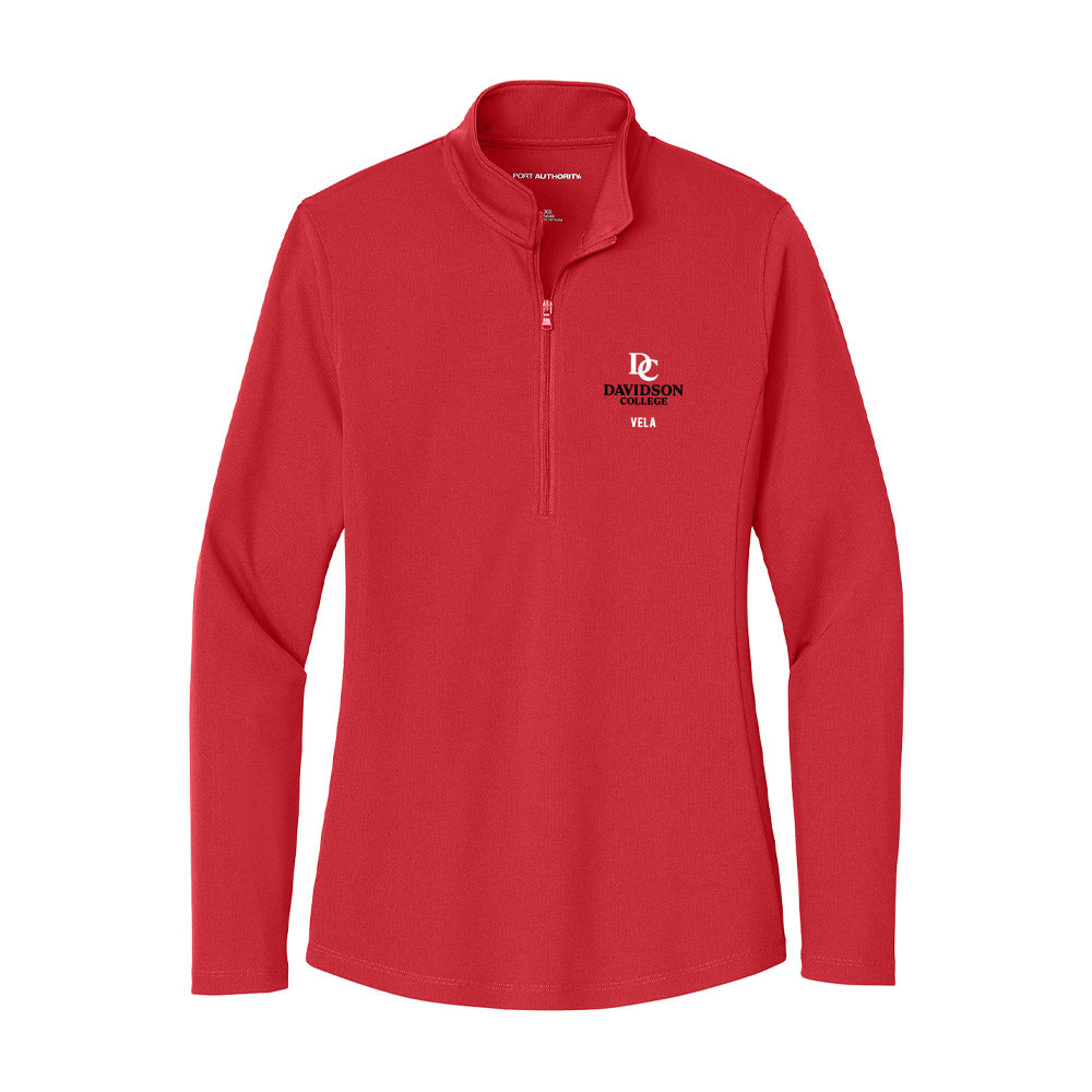 Davidson - NCAA Football : Xavier Vela - Women's Lightweight Quarter Zip Jacket-0