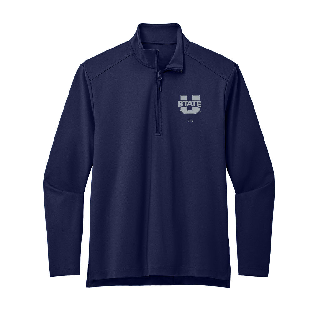 Utah State - NCAA Football : Tevita Tuha - Premium Quarter Zip Jacket-0