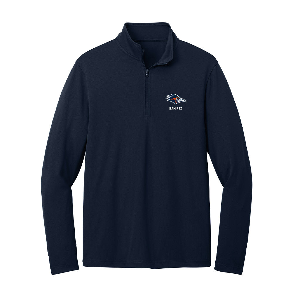 UTSA - NCAA Men's Cross Country : Diego Ramirez - Lightweight Quarter Zip Jacket-0