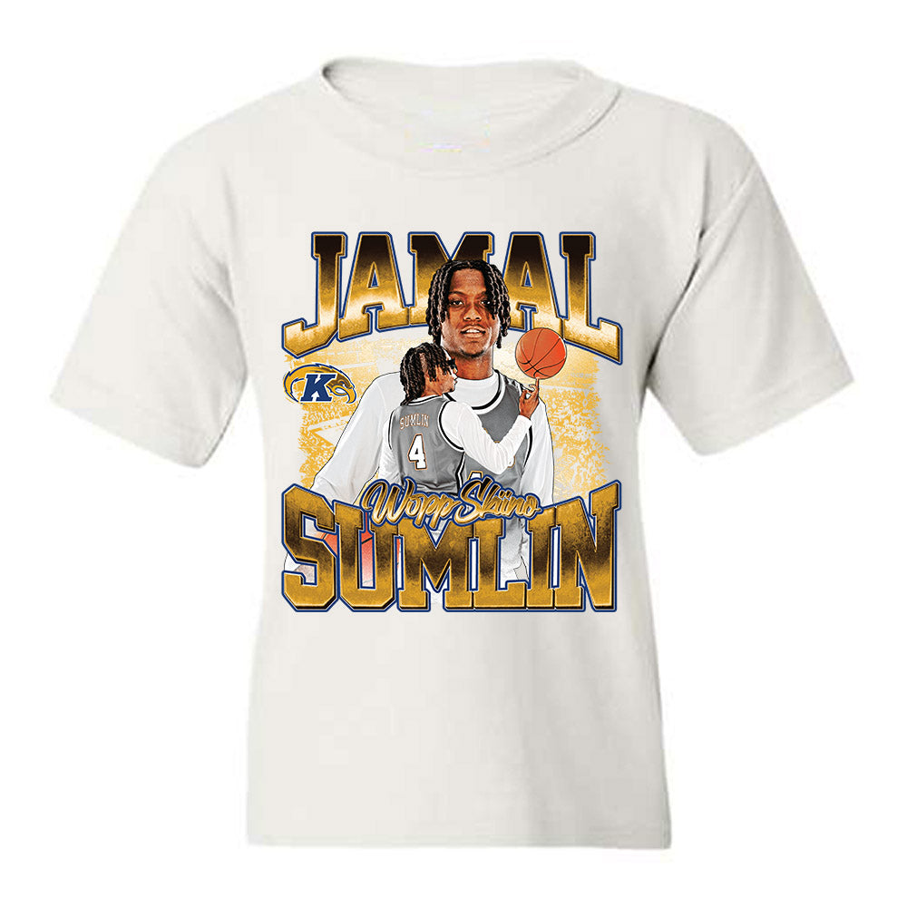 Kent State - NCAA Men's Basketball : Jamal Sumlin - Player Collage Youth T-Shirt-0