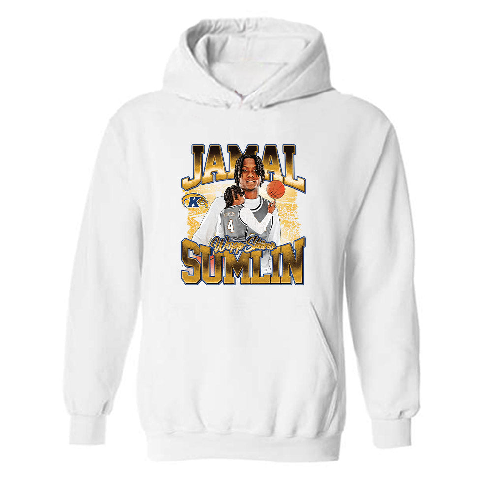 Kent State - NCAA Men's Basketball : Jamal Sumlin - Player Collage Hooded Sweatshirt-0