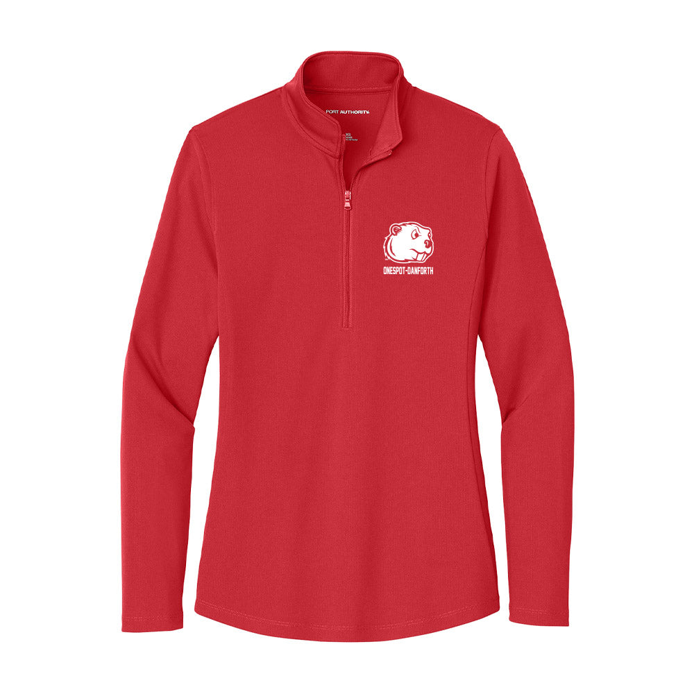 Minot State - NCAA Women's Volleyball : Katelyn Onespot-Danforth - Women's Lightweight Quarter Zip Jacket-0