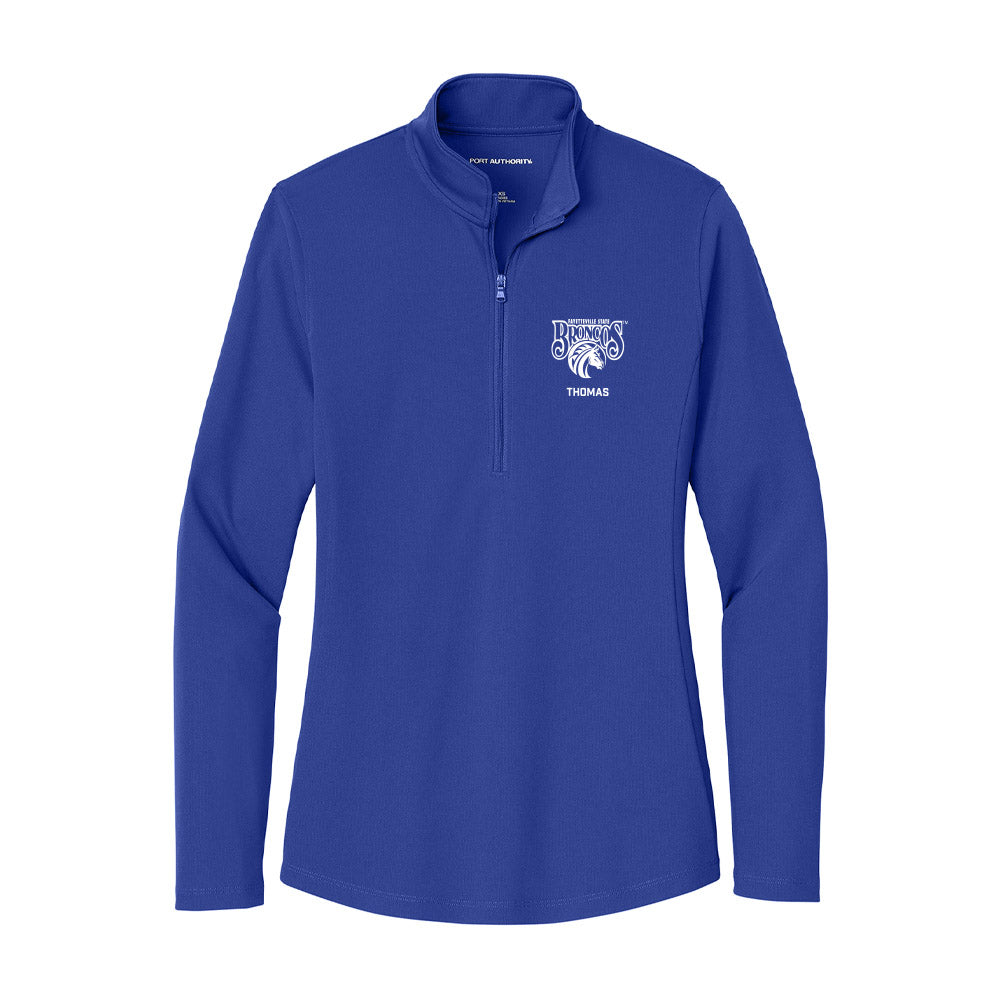 Fayetteville State - NCAA Football : Kaydin Thomas - Women's Lightweight Quarter Zip Jacket-0