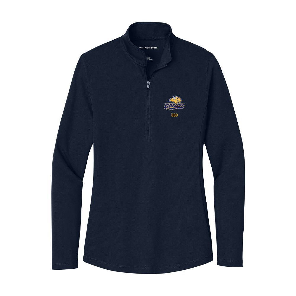 Webster - NCAA Men's Basketball : Justin Ugo - Women's Lightweight Quarter Zip Jacket-0