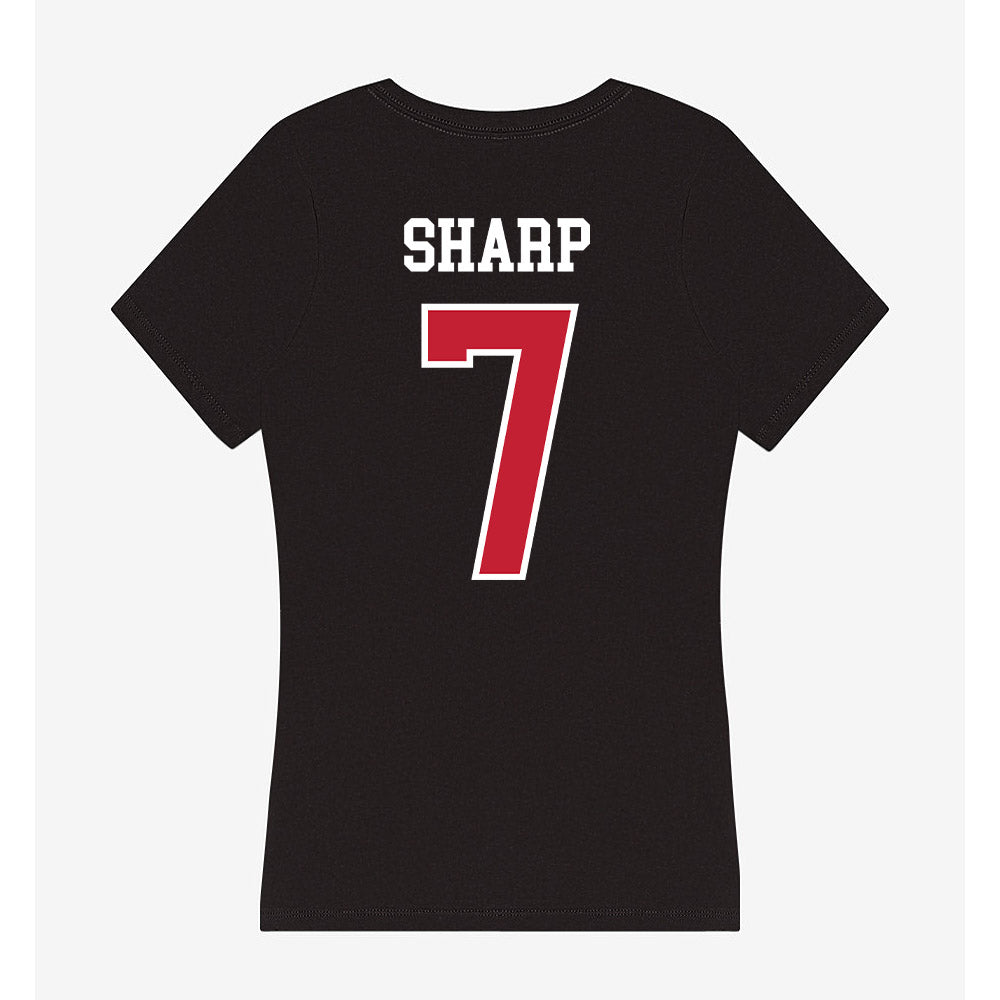 Ohio State - NCAA Men's Lacrosse : Brad Sharp - Women's V-Neck T-Shirt-1