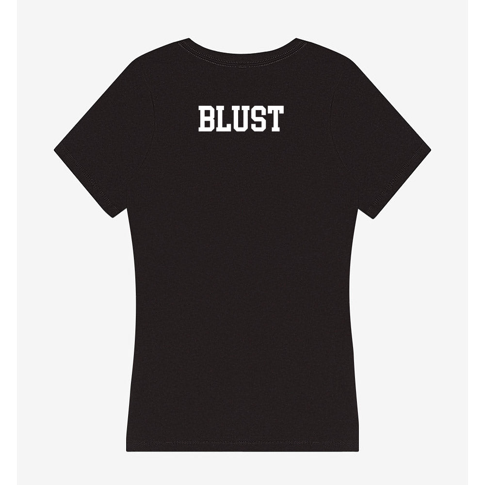 Ohio State - NCAA Cheerleading : Mia Blust - Women's V-Neck T-Shirt-1