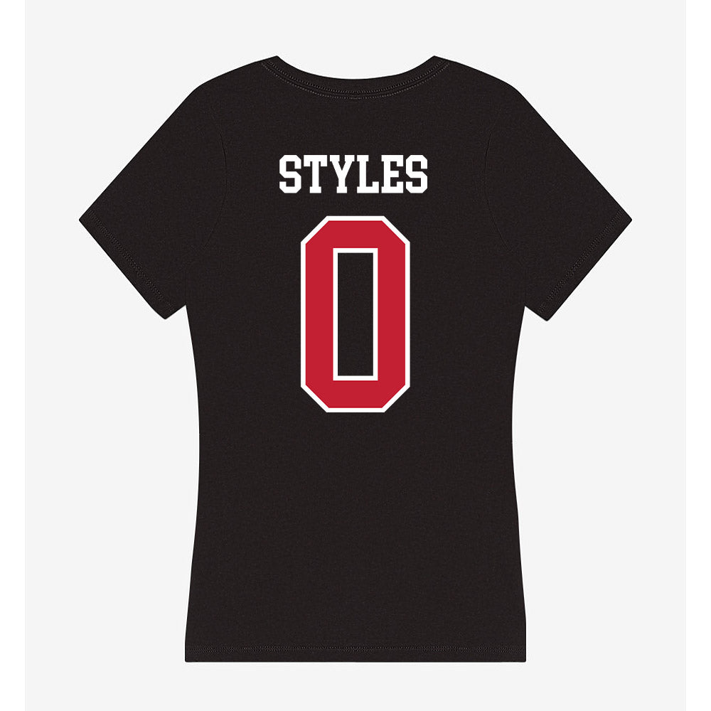 Ohio State - NCAA Football : Sonny Styles - Women's V-Neck T-Shirt-1