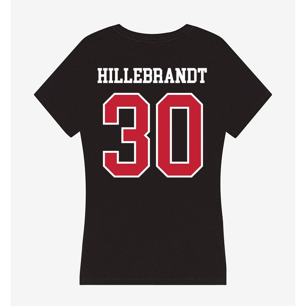 Ohio State - NCAA Men's Ice Hockey : Sam Hillebrandt - Women's V-Neck T-Shirt-1
