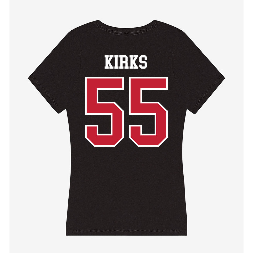 Ohio State - NCAA Football : Dominic Kirks - Women's V-Neck T-Shirt-1