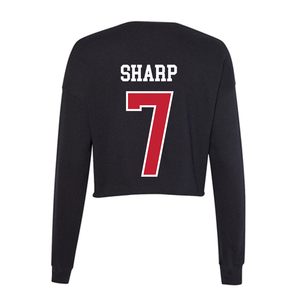 Ohio State - NCAA Men's Lacrosse : Brad Sharp - Women's Cropped Crew Fleece-1