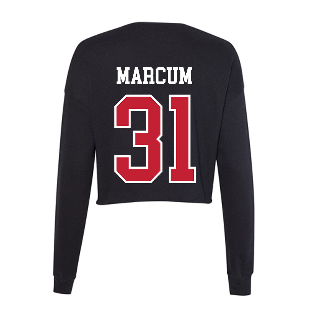 Ohio State - NCAA Baseball : Caden Marcum - Women's Cropped Crew Fleece-1