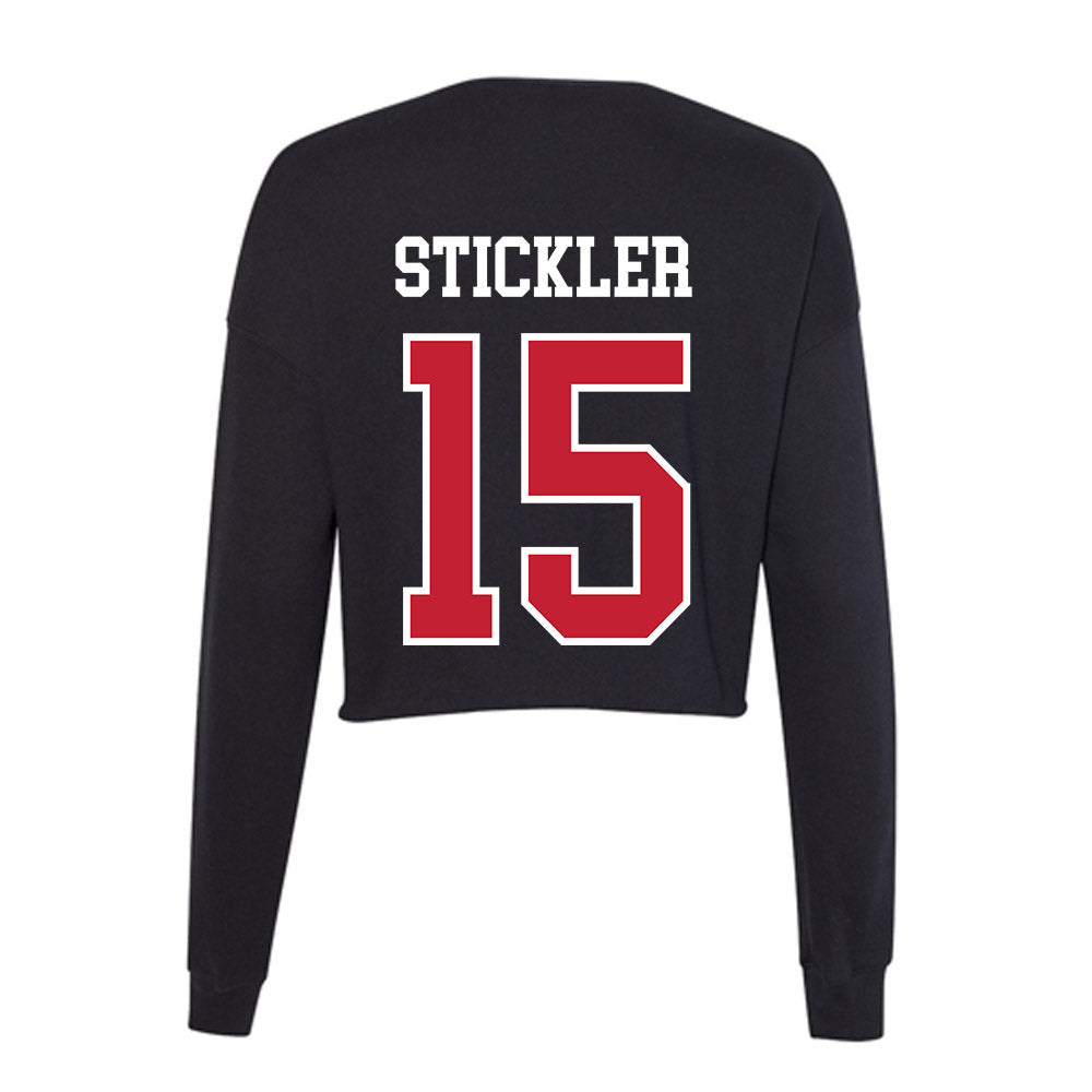 Ohio State - NCAA Women's Lacrosse : Mackie Stickler - Women's Cropped Crew Fleece-1